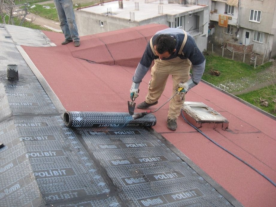Tire EPDM Kauçuk Çatı – düz çatıda arduvazlı bitümlü membran serimi